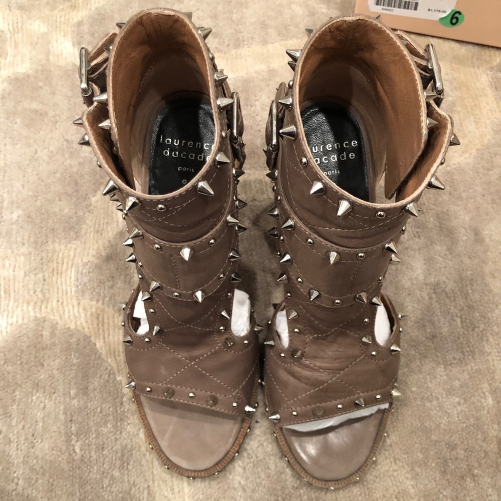 Laurence Dacade Deric Studded Leather Sandals - Picture 7 of 8